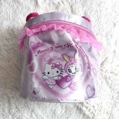 菜*葉様 メゾピアノ×ハローキティ バニティポーチ ピンク