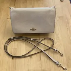 コーチ　ショルダーウォレット　ホワイト　牛革
