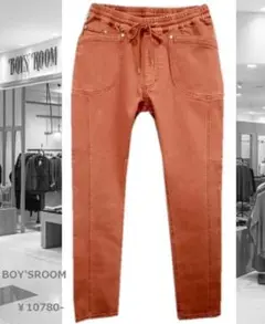 BOY'S ROOM コットンストレッチテーパードパンツ