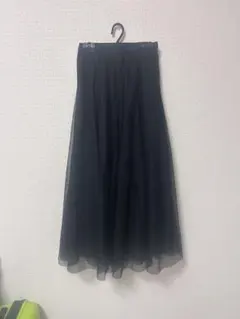 Double Standard Clothing フレアロングスカート ブラックのサムネイル