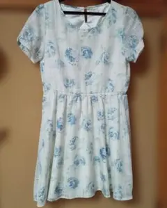 LODISPOTTO ロディスポット (M) 花柄プリンワンピース 半袖 上品