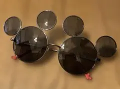 ミッキー型サングラス ダークブラウンレンズ