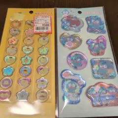 ポムポムプリン　おはじきふうシール　ハンギョドン　ウォーターシール　サンリオ