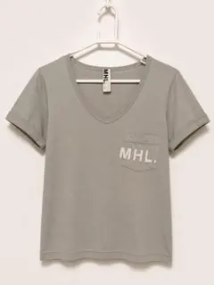 MHL. ポケット付き Vネック Tシャツ ミントグリーンのサムネイル