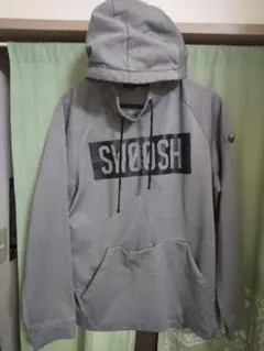 ナイキ NIKE SWOOSH パーカー グレー DRY FIT