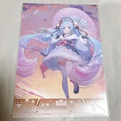 初音ミク 雪ミク 一番くじ S賞 クリアポスター 2023 ②