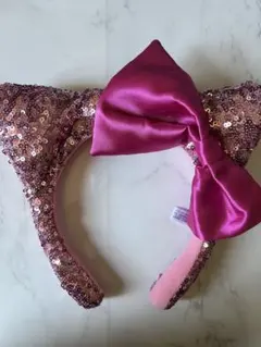 USJ キティー スパンコール ピンクカチューシャ