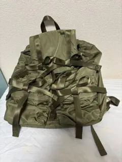 Casselini リボンリュック　カーキ　美品のサムネイル