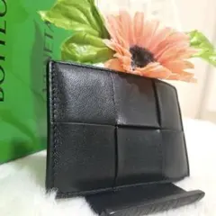 ✨極美品✨ボッテガ　パスケース　カードケース　イントレチャート　カセット　黒