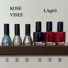 ネイルカラー　6本セット　KOSE　VISEE　LAgirl　コーセー　ヴィセ