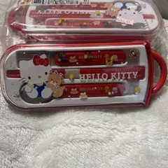 最後の新品ハローキティ トリオセット 箸 スプーン フォーク箸セット 日本製