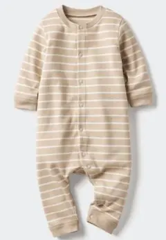 UNIQLO　ストライプ柄 リブカバーオール