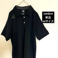 新品 Umbro ポロシャツ UCS7356 ブラック Mサイズのサムネイル
