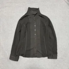 スタンドカラージャケット 黒 メンズ アーカイブ y2k アウター
