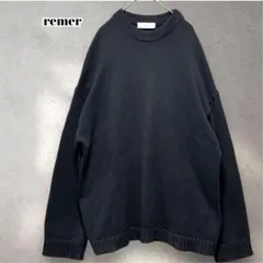 リメール　remer　オーバーサイズニット　ダークグレー　Mサイズ