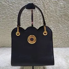 未使用級　ハナエモリ　フォーマル　バッグ　ブラック　冠婚葬祭　卒業　入学