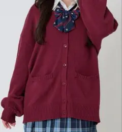 WEGO ワインレッド カーディガン