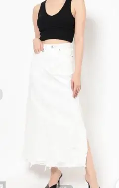 GYDA サイドスリットデニムロングスカートのサムネイル