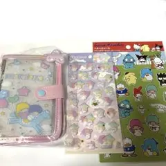 キキララ　リトルツインスターズ シール帳　ぷくっとシール　ペタペタシール