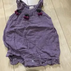 プティマイン いちご　ロンパース　80cm