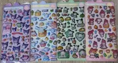 クロミ　マイメロ　ポチャッコ　シナモン　ボンボンドロップシール　4枚