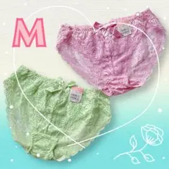 エメフィール♥️ショーツ パンティ レースショーツ シースルー 可愛い 2枚 M