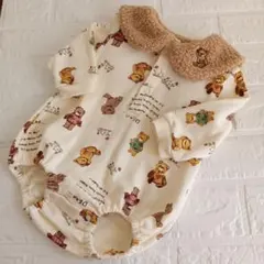 tete a tete 70 ロンパース くま耳