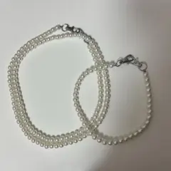 ホワイトパール スマホショルダーストラップ