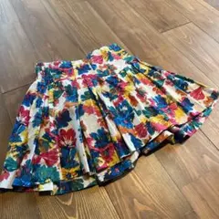 キュロットスカート  花柄 派手