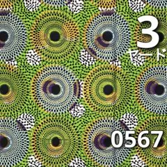 SALE【3ヤード】0567 アフリカンプリント　アフリカ布　パーニュ