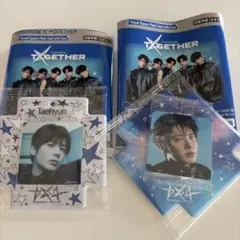 TXT バンダイ　ビジュアルスクエアフォトシールケース2種セット　テヒョン