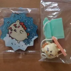 ちいかわ☆ラメアクリルキーホルダー☆ブランコ☆シーサー