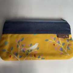 kanzashi 鳥デザインポーチ
