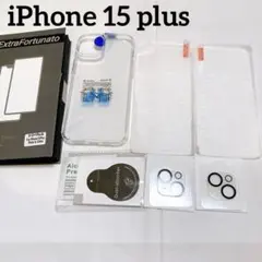 iPhone 15 plusクリアケース 保護フィルム レンズフィルム
