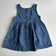 GAP デニム ワンピース 水玉 18-24ヶ月のサムネイル