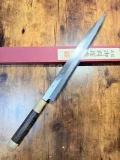 森本光一作 刺身 柳刃 包丁 青鋼 尺一寸 ウェンジ白水牛八角柄 - メルカリ