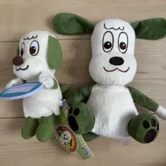 いないいないばあっ！ ワンワン ぬいぐるみ 2体セット 1つタグ付き