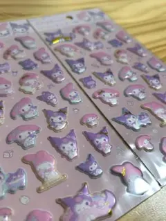 《新品未使用》マイメロディ くろみ ぷくっとシール 2枚セット