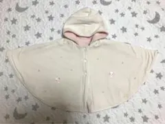 60708090cmファミリアfamiliarポンチョケープアウターリバーシブル