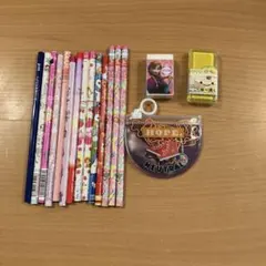 ★未使用　文具セット ピンク系えんぴつ他