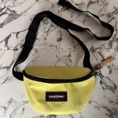 【良品】 EASTPAK イエロー ボディバッグ ウエストポーチ