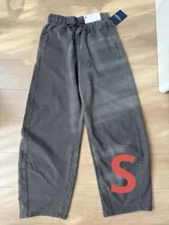 GU デニムスウェットバレルレッグパンツQ