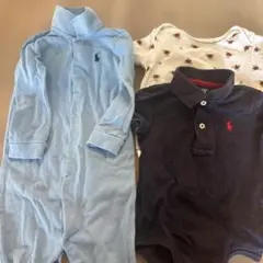 ポロ・ラルフ・ローレン ロンパース3点セット