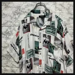 レーヨン アロハシャツ xl