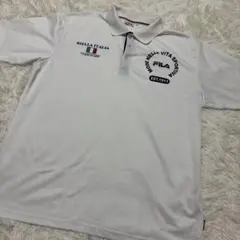 FILA ポロシャツ ホワイト 4L