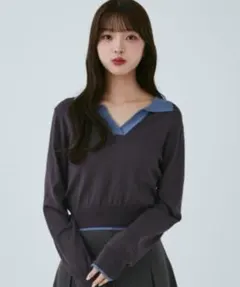 MIEL CRISHUNANT アソートロングニットポロ