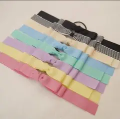 リボンヘアゴム　たらりん　選べるカラー