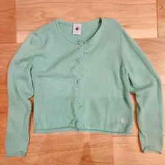 Petit Bateau ミントグリーン カーディガン 4ans/104cm