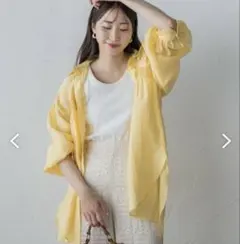 VICKY イエロー 長袖シャツのサムネイル