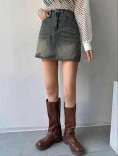 SHEIN デニムミニスカート